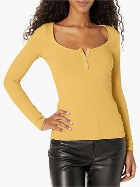 Guess Henley Jewel Top